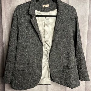 Urban Outfitters Silence + Noise Dark Gray Textured Blazer
